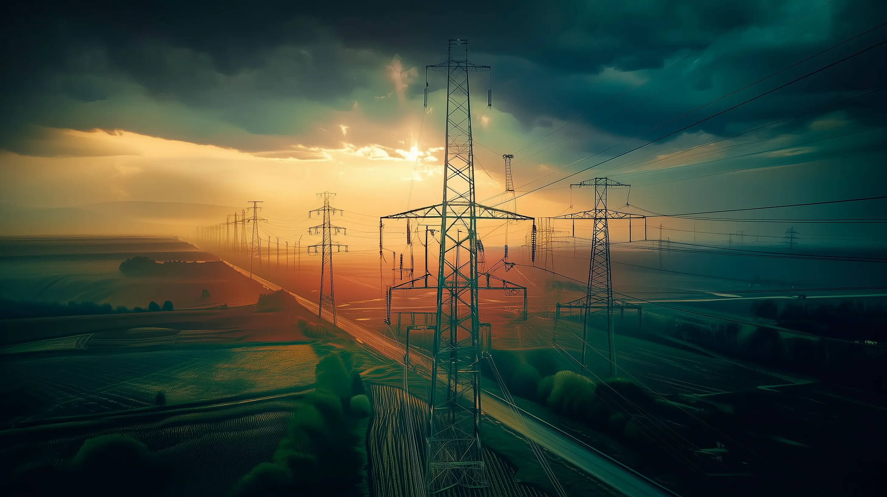 Commercial energy procurement power grid aerial