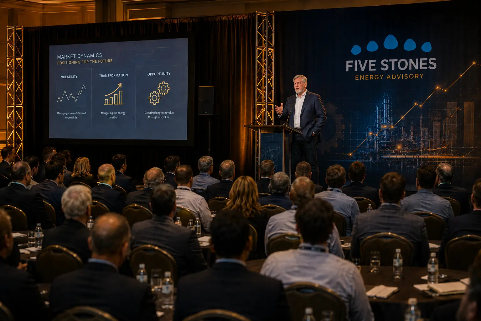 Scott Watson keynote speaker energy conference full audience