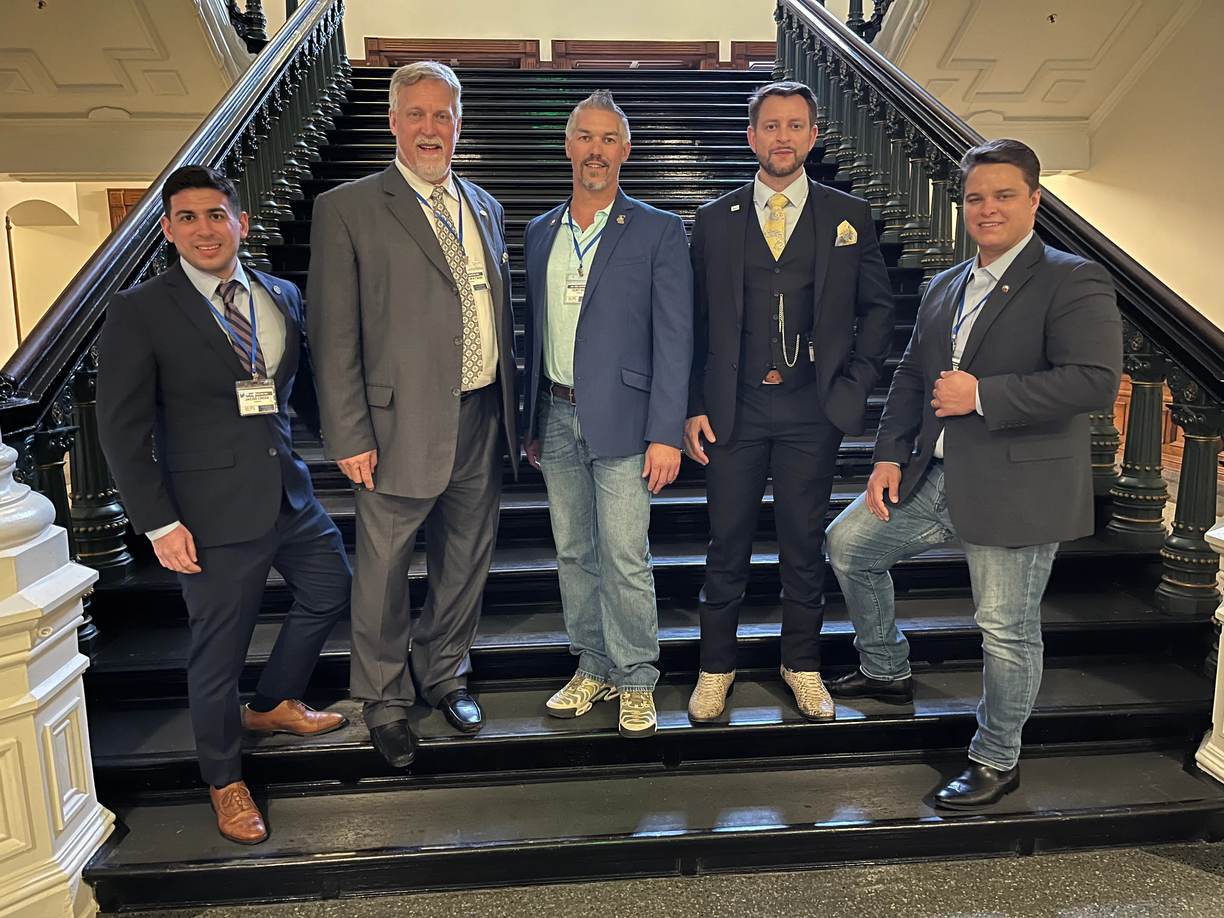 Scott Watson leading government affairs delegation at Texas State Capitol — Bay Area Houston Economic Partnership energy policy 2025